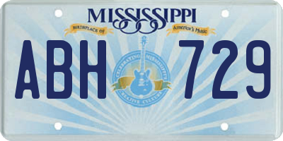 MS license plate ABH729