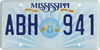 MS license plate ABH941
