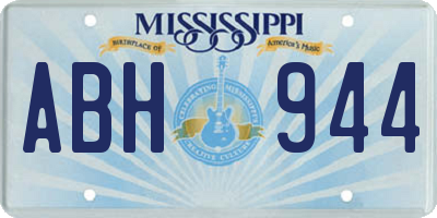 MS license plate ABH944