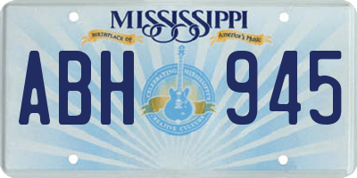 MS license plate ABH945