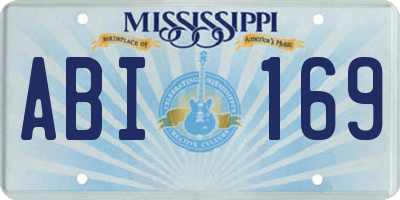 MS license plate ABI169