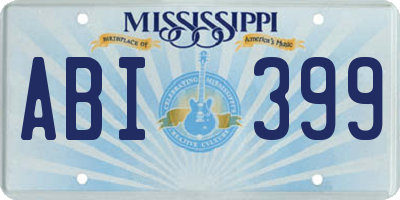 MS license plate ABI399