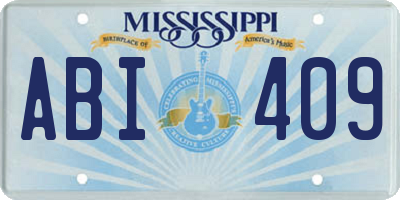 MS license plate ABI409