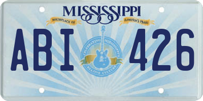 MS license plate ABI426