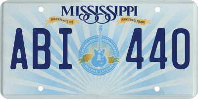 MS license plate ABI440