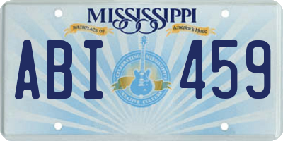 MS license plate ABI459