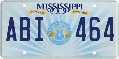 MS license plate ABI464