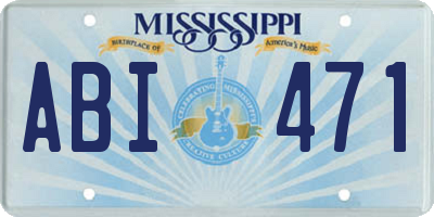 MS license plate ABI471