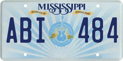 MS license plate ABI484