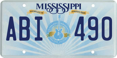MS license plate ABI490