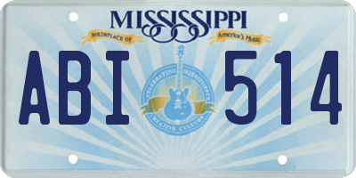 MS license plate ABI514