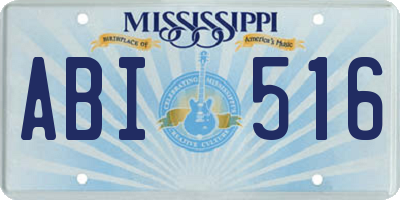MS license plate ABI516