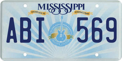 MS license plate ABI569