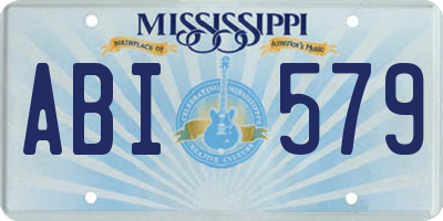 MS license plate ABI579