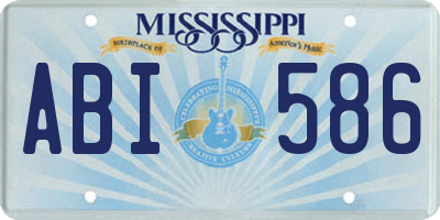MS license plate ABI586