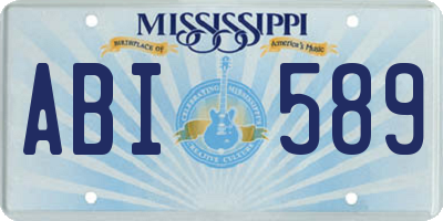 MS license plate ABI589