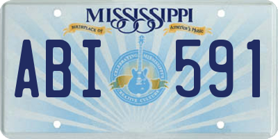 MS license plate ABI591