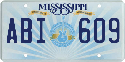 MS license plate ABI609