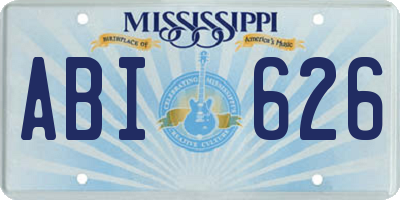 MS license plate ABI626