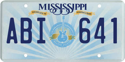 MS license plate ABI641