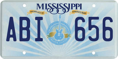 MS license plate ABI656