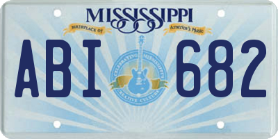 MS license plate ABI682