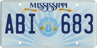 MS license plate ABI683