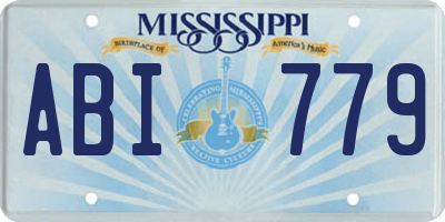 MS license plate ABI779