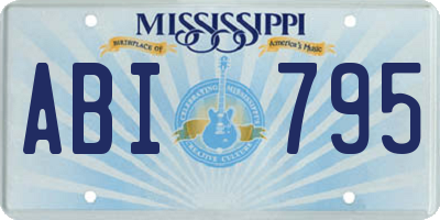MS license plate ABI795