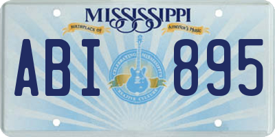 MS license plate ABI895