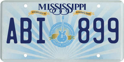 MS license plate ABI899
