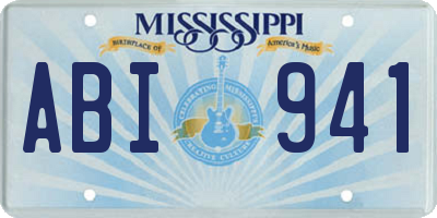 MS license plate ABI941