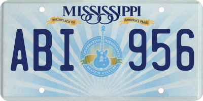 MS license plate ABI956