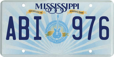 MS license plate ABI976