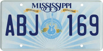 MS license plate ABJ169
