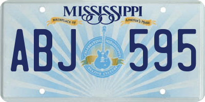 MS license plate ABJ595