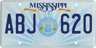 MS license plate ABJ620