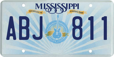MS license plate ABJ811