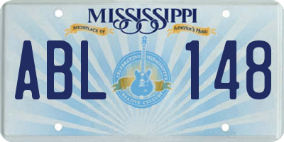 MS license plate ABL148