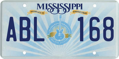 MS license plate ABL168