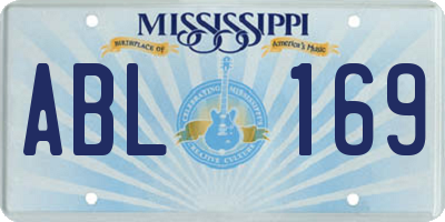 MS license plate ABL169