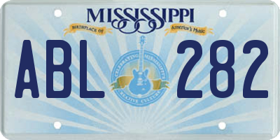 MS license plate ABL282
