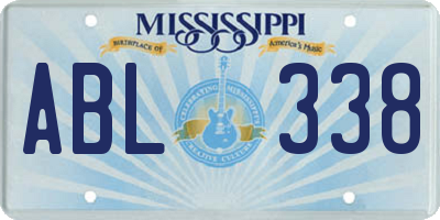 MS license plate ABL338