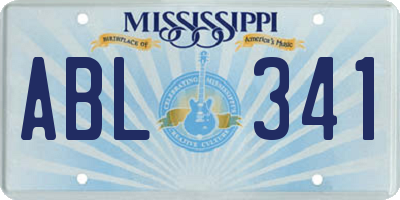 MS license plate ABL341