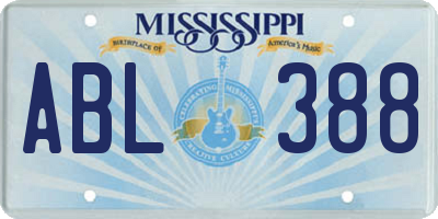 MS license plate ABL388