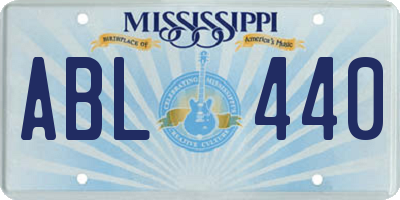 MS license plate ABL440