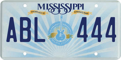MS license plate ABL444