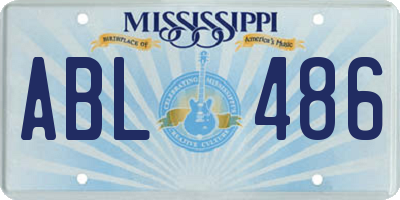 MS license plate ABL486
