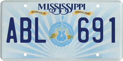 MS license plate ABL691
