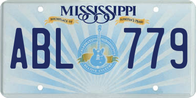 MS license plate ABL779